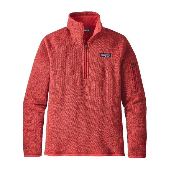 SOLD! - Patagonia Better Sweater 1/4 zip in Red - Picture 2 of 4